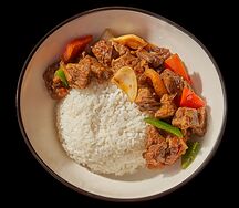 Томленая говядина с рисом