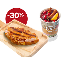 Комбо с сэндвичем и напитком