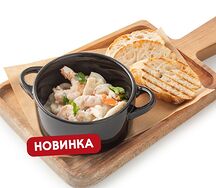 Морепродукты в сливочном соусе