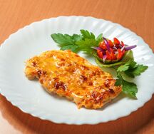 Филе куриное под овощами Рябушка