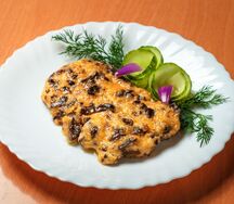 Свинина запеченная с грибами