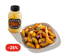 Напиток и картофельные дольки