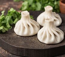 Хинкали с говядиной и свининой