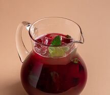 Домашний лимонад Черная смородина с мятой