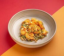 Хрустящие креветки с соусом чили