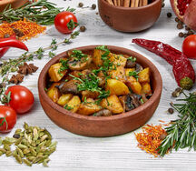 Картофель, жаренный по-домашнему с грибами