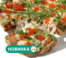 Красная икра на ржаном тесте