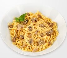 Паста Корбанара с грибами