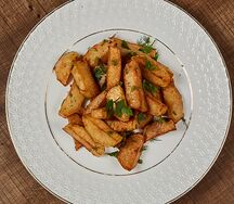 Жареный картофель с грибами
