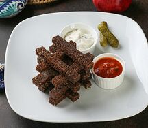 Ржаные чесночные гренки