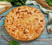 Осетинский пирог с сыром и свекольными листьями