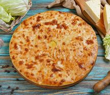 Осетинский пирог с сыром и капустой
