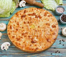 Осетинский пирог с капустой и грибами