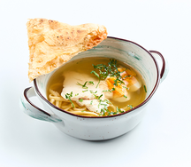 Куриный суп с яйцом