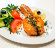 Форель жареная