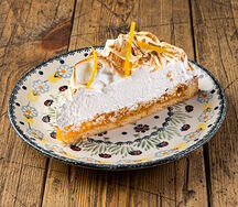 Лимонный пирог с меренгой