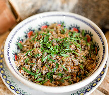 Гречка с молодой капустой