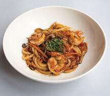 Лапша удон с креветками