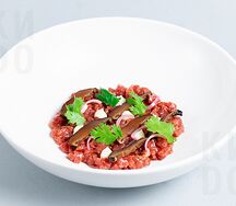 Тартар из говядины с шиитаке