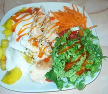 Запеченная курица