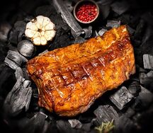 Рёбра свиные в соусе BBQ