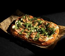 Пицца Цукини и креветки