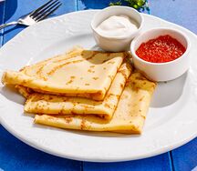 Блины с красной икрой