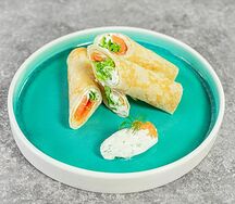 Блины с семгой