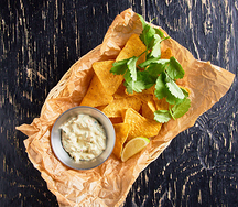 Nachos with guacamole