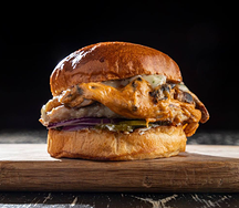 Mushroom Chicken Burger