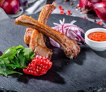 Шашлык из бараньей корейки