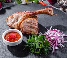 Шашлык из телячьей корейки