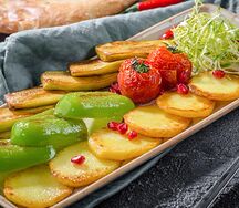 Овощи по-бакински, жаренные на сковороде