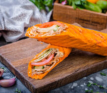 Шаурма из курицы в сырном лаваше