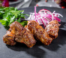 Шашлык из бараньей печени хан-кебаб