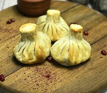 Жареные хинкали из говядины и свинины