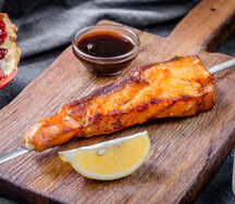 Шашлык из каспийской осетрины