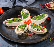 Овощной рулет в лаваше