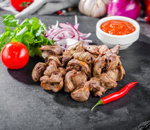 Шашлык из куриных потрохов