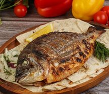 Дорадо с овощами