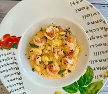 Ньокки с креветкой