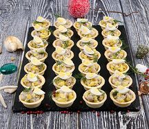 Тарталетки с сельдью Форшмак