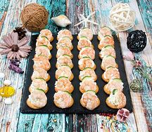 Канапе с креветкой шримп