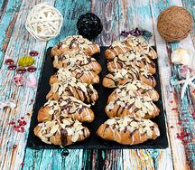 Круассаны с миндалем