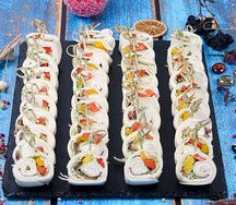 Рулетики с овощами 