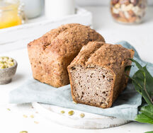 Хлеб из зеленой гречки с семенами тыквы (безглютеновый)