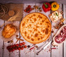 Пирог с говядиной и грибами