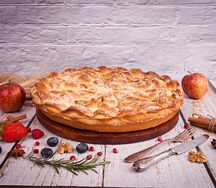 Сдобный пирог с творогом и лимоном