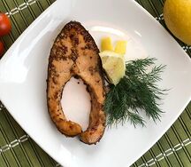 Форель в горчично-медовом соусе
