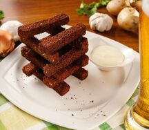 Гренки из Бородинского хлеба
